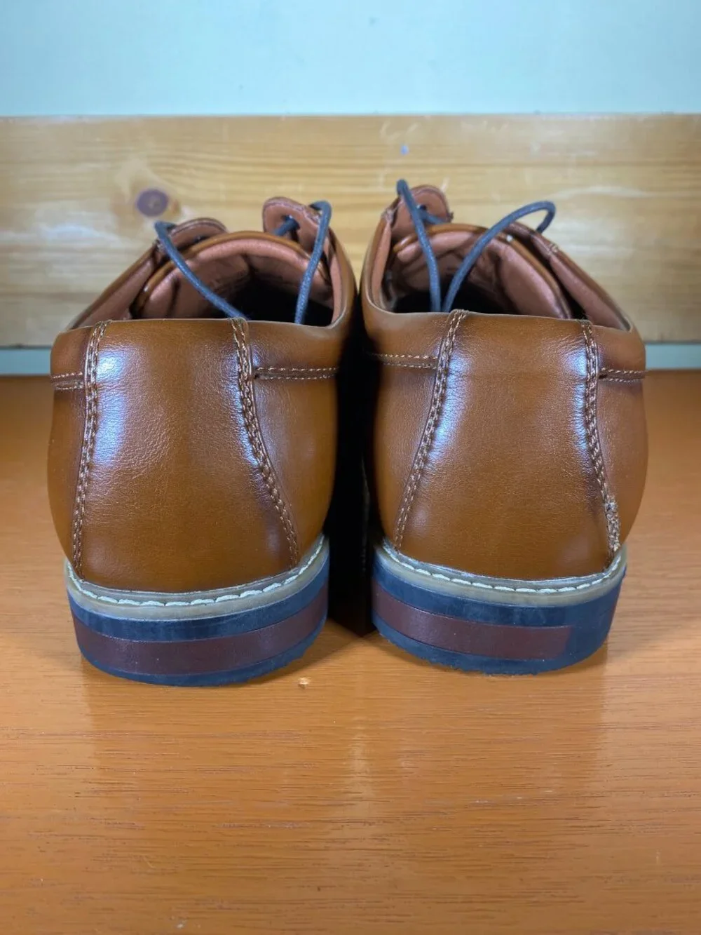 Nunn Bush Carmelo Cap Toe Oxford Size 11 Wide # 81511221 Leather Insoles